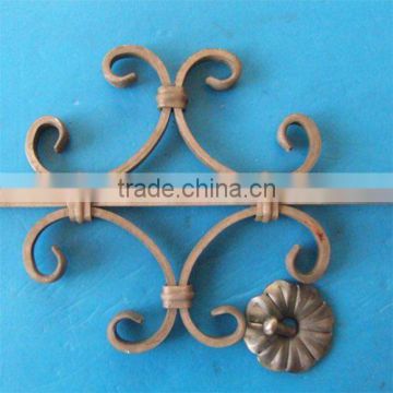 wrought iron ornamental forged gate rosette