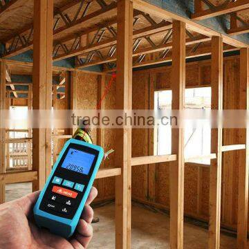 Measure Area Volume Pythagoras 60M/197ft Range Finder +/-1.5mm Accuracy Meter Feet Inches Units Digital Laser Meter Tool photo-3