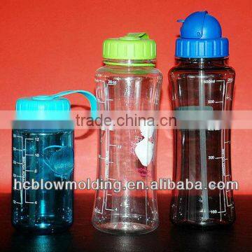 Blow mold plastic cup with lid OEM cup travel portable plastic space cup