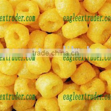 China golden ring puff corn snack food making line machine equipment processing line/production plant