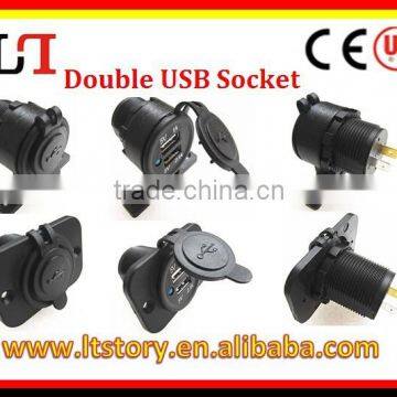 High power Dual USB socket for bus/car/ mortorcycle