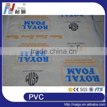 China manufacturer PVC print film for packaging mattress