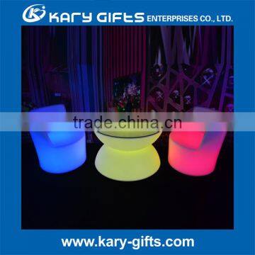 Modern Used Rechargeable pe Plastic Material Led Bar Stool Bar Chair photo-5