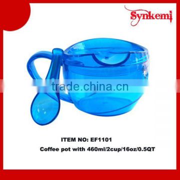 Be free from BPA plastic coffee cup set wholesale