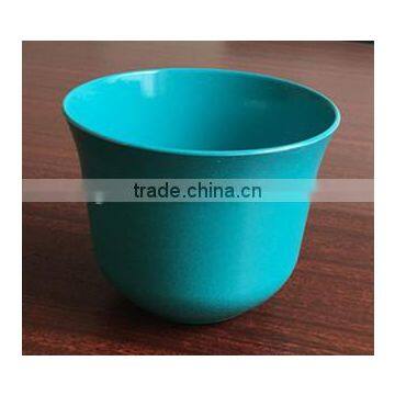 Biodegradable Turquoise Bamboo Fiber Flower Pot photo-3