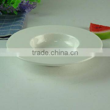 Wholesale White Round Porcelain Soup Plate,Restaurant Ceramic Deep Dinner Plate