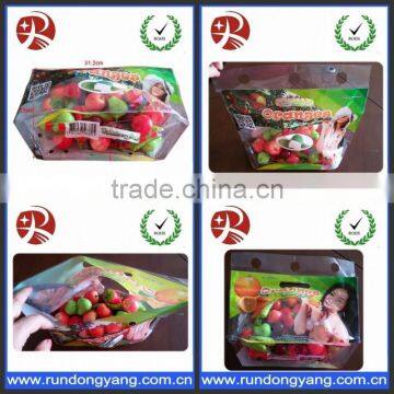 Printed Plastic Zip Lock Fruit Bag With Handle photo-6
