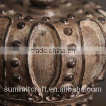 Crown Decoration Resin Vintage Crown Figurines photo-5