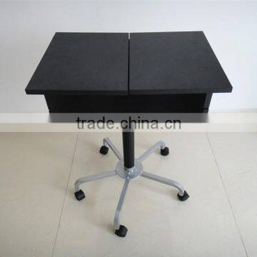 Black Foldable Rolling Desktop computer table Laptop desk