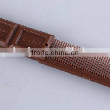 Chocolate Shaped Hair Brush With Hanging Chain/folding Comb photo-2