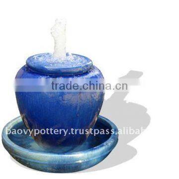 Ceramic fountain, ceramic water feature QW