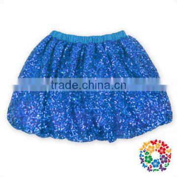 hot sale birthday outfit blue/silver/gold glitter sequin short skirts