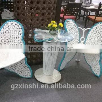 outdoor garden set rattan butterfly dining set