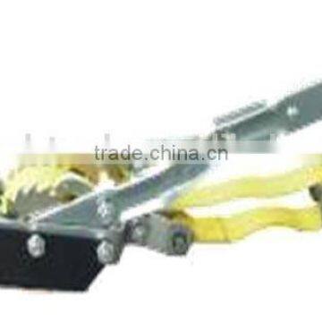 362861-7 Double Gear Triple Hook 3 Meters Nylon Belt Four Ton Cable Puller photo-2