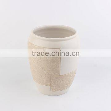 Cream-colored Elegant Hand-painted Ceramic Bathroom Accessories Home Decoration photo-2