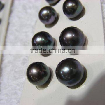 14-15mm Natural Black Tahitian Loose Pearl Beads photo-3