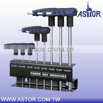 8pcs Hex Key Wrench with European Type T Handle