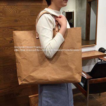 Washable Kraft Paper Fabric Bag photo-2