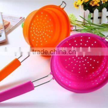 Silicone Food Strainer Food Steamer Combo Colander ,The Magic Strainer