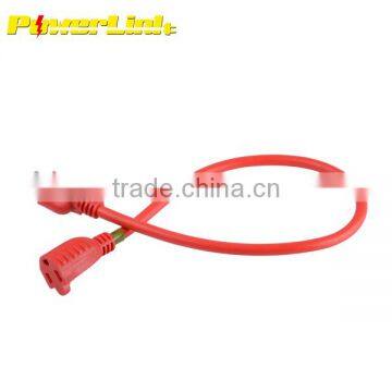 S60160 UL power supply extension cord/American extension lead/USA extension power plug