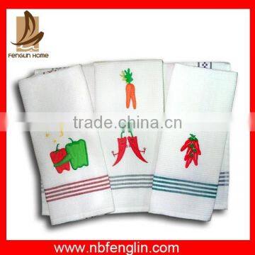 promotional 100 cotton printed velour kitchen tea towel in bulk