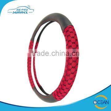 Colorful Polyester Car Customized Steering Wheel Cover photo-4