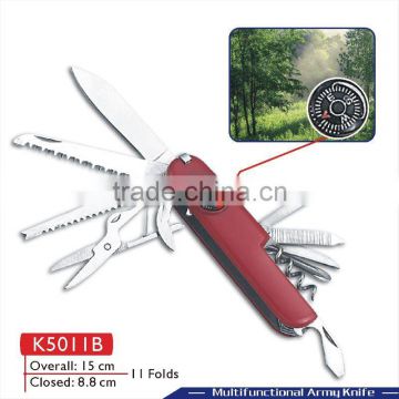 Multi knife with compass/Multi tool knife with key chain/Gift tool/Mini knife ( K5011B )