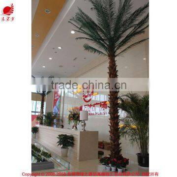 Outdoor and indoor artificial evergreen decorative metal date palm tree