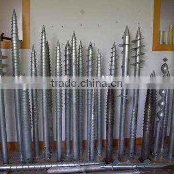 Cheaper high quality galvanized screw ground anchor pole for netherlands market