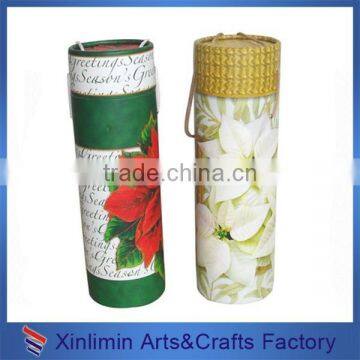 Customized creative printing round paper box for gift