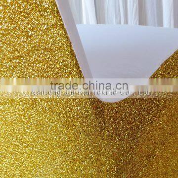 Glitter Gold/ Silver Spandex Chair Cover for Wedding Decoration photo-5