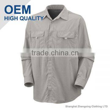 HOT SELL Shirt Fishing WITH 100%COTTON POPLIN