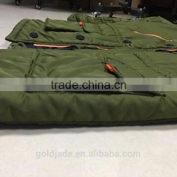 2016 Wholesale Winter Clothing Men Style Fashion Custom Casual Thick Army Green Winter Down Jacket Men