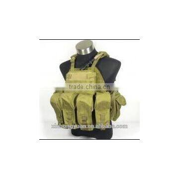 PI style lightweight 9 bags military green tactical bulletproof vests