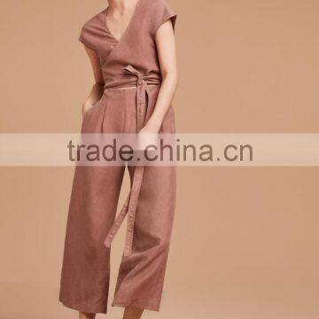 Women Jumpsuit Manufactuer Hot Sale Women Sexy Design Self-tie Straps Jumpsuits photo-5