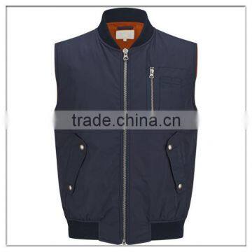 men's MA1 bomber sleeveless jacket