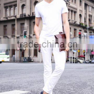 2016 Wholesale Latest Pattern T-shirt Designs Bulk White Blank T-shirt Dress photo-3