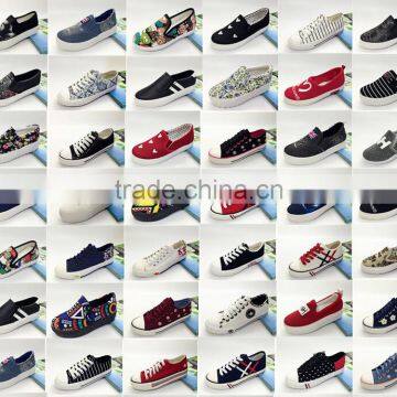 GZY All Sorts of Design Mixed Wholesale Ladies Canvas Shoe photo-4