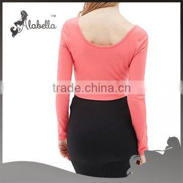 Custom Crop Top With Scoop Neck Long Sleeve Fancy Tops photo-2
