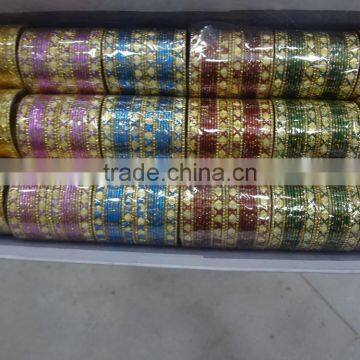 Girls Fashion Bangle Sets, Indian Churi Bracelet,Thread Bangle Sets for Children photo-3