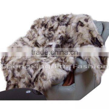 CX-D-48 Wholesale Custom Real Fox Fur Area Carpet Rug photo-4