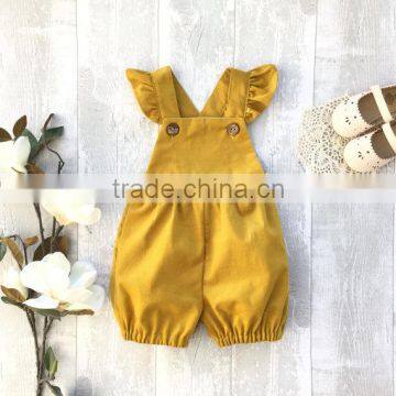 Wholesale boutique 100%cotton bubble ginger toddler romper onesie newborn baby clothes