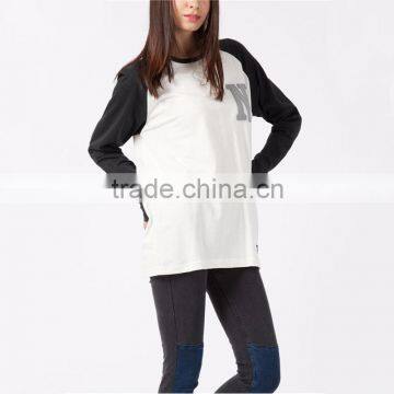 China Factory Price t Shirt Design Customized Blank Raglan T-shirt photo-3