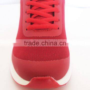 Red Mesh Upper PU Air Cushion Sport Women Shoes photo-3