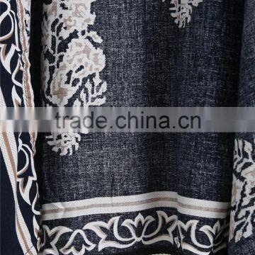 2017 Women Casual Navy Vintage Floral Loose Kimono With Asymmetrical Hem Ladies Summer Beachwear photo-5