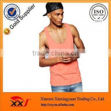 top selling  men cheap tank top , sports singlets , open side tank top
