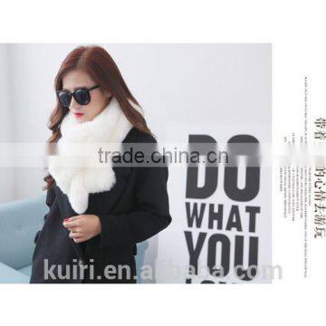 2016 Woman Faux Fur Scarf For Women Winter Warm Long Scarves Female Handmade Rex Rabbit Fur Scarf photo-4