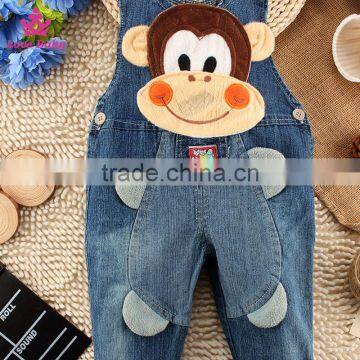 Wholesale Infants Jeans Cute Overalls Children Denim Overalls Baby Fashion Strap Jeans photo-2
