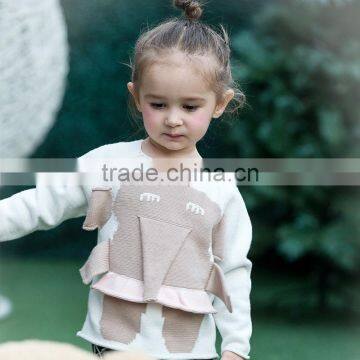 S17690A Cartoon design kids fashion child crochet sweater