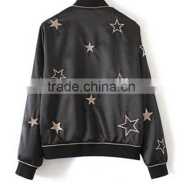 Runwaylover EY0993C 2016 Women Five-pointed Star Printed Casual Jackets photo-3